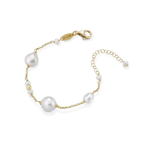 Bracciale Lelune Donna LELUNE GLAMOUR in Argento Perla LGBR390.2 - LGBR390.2